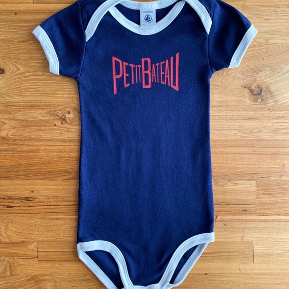 Petit Bateau 24M Short-Sleeve Onesie